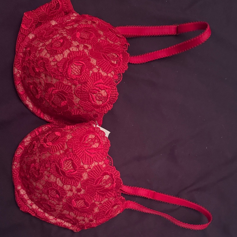 Victoria's Secret Scarlet Lace Bra